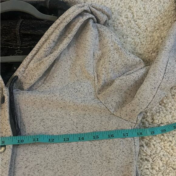 Spirithouse Gray Longline Lightweight Button Up Jacket Small - Picture 11 of 12